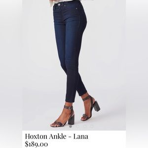 PAIGE Jeans - Dark/ Hoxton Ankle - Lana